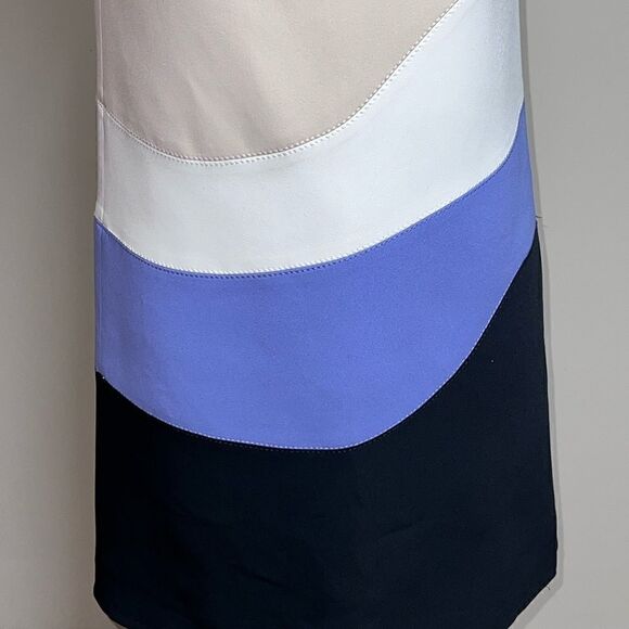 Aquilano Rimondi Italy Contrast Stitch Sleeveless Sheath Dress Womens Sz 38 - Picture 3 of 7